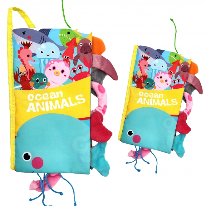Carte senzorială cu cozi de animale marine pentru bebeluși Woopie