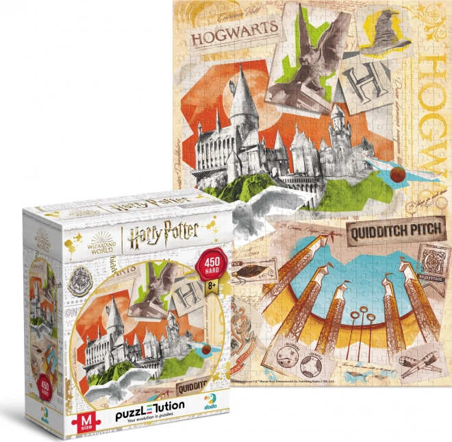 Puzzle Harry Potter: Școala de vrăjitorie Hogwarts 450 piese