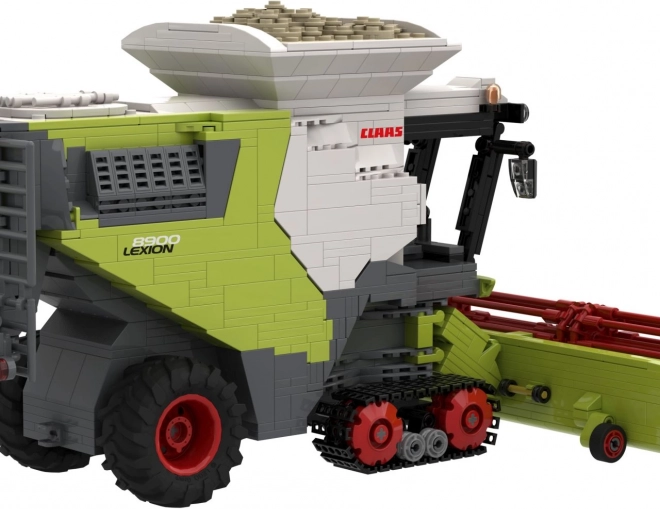 Set de construcție Brixies Plus Claas Lexion 8900 Terra Trac cu remorcă