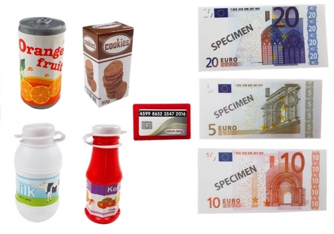 Casă de marcat cu ecran tactil pentru copii cu accesorii