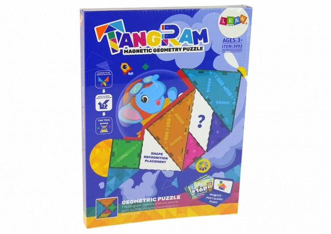 Joc magnet de construcție Tangram cu 7 piese