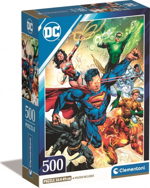 Puzzle 500 piese compact DC Comics Liga Justiției