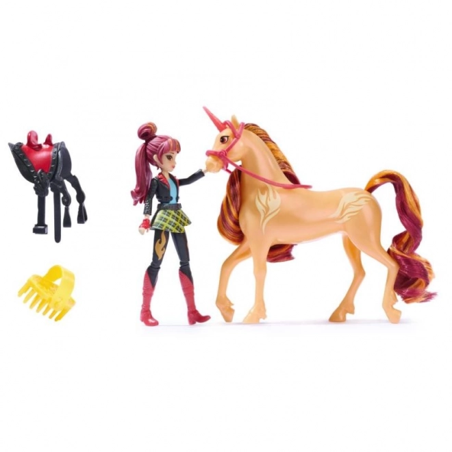 Set figurine academie unicorni Valentina și Cinder