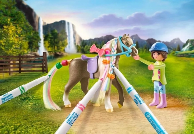 Set creativ cu cai Horses de la Playmobil