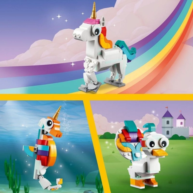 Unicorn magic LEGO Creator 3 în 1