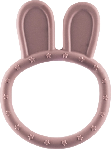 Inel de dentiție din silicon Rabbit, Old Pink
