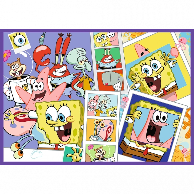 Puzzle 4x250 Lumea nebună a lui Sponge Bob