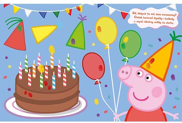 Degete colorate Peppa Pig