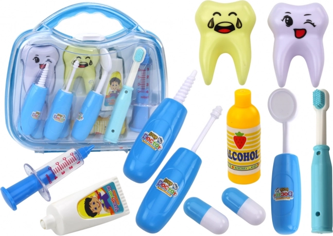 Set de unelte pentru micul dentist în geantă
