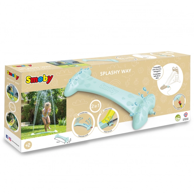 Jucărie de apă Smoby Splashy Way 2 în 1 pentru grădină