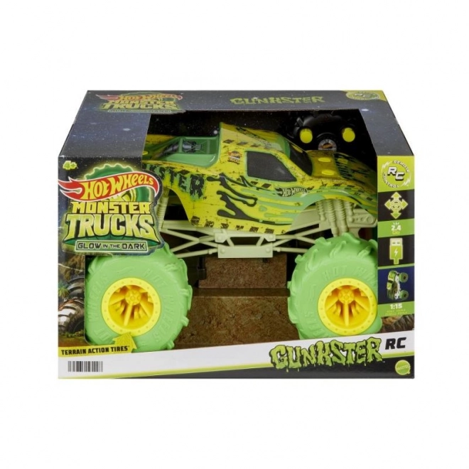 HW RC MONSTER TRUCKS GUNKSTER LUMINOS ÎN ÎNTUNERIC 1:15