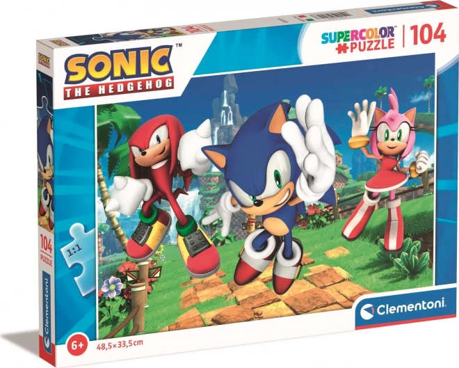 Puzzle 104 piese Sonic