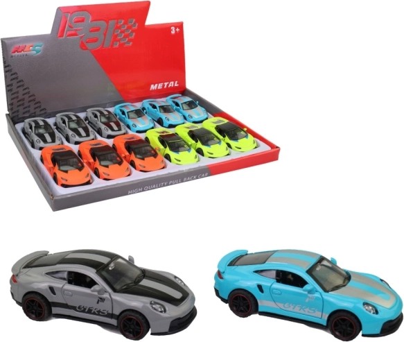 Mașini de jucărie 1:43 - Set de 12 bucăți în cutie de prezentare