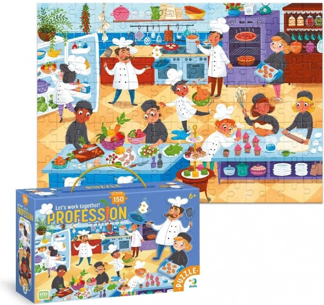 Puzzle DODO Meseria Bucătar 150 piese