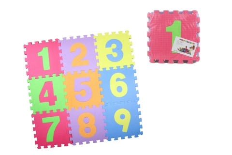Covoraș puzzle din spumă pentru copii cu numere