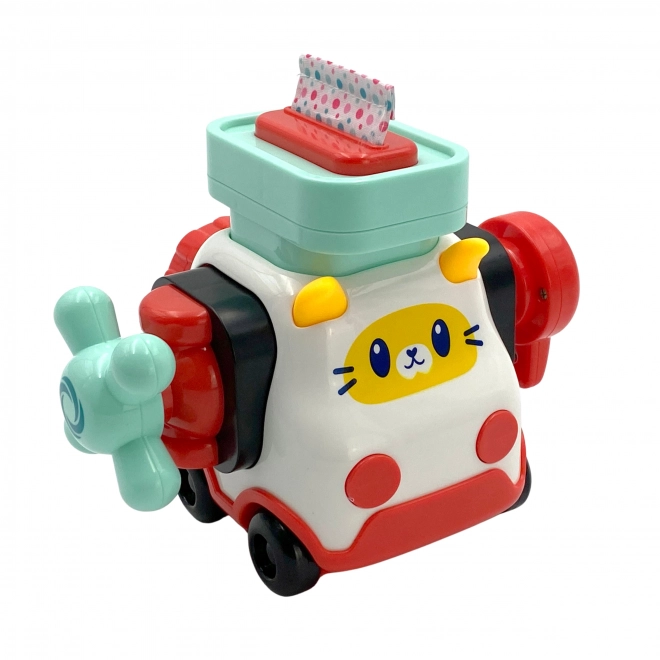 Tablă manipulatorie Montessori Woopie Baby - Panou de activitate colorat