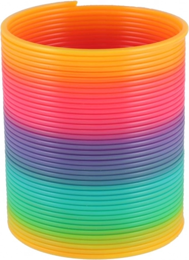 Spirală plastică curcubeu jucărie