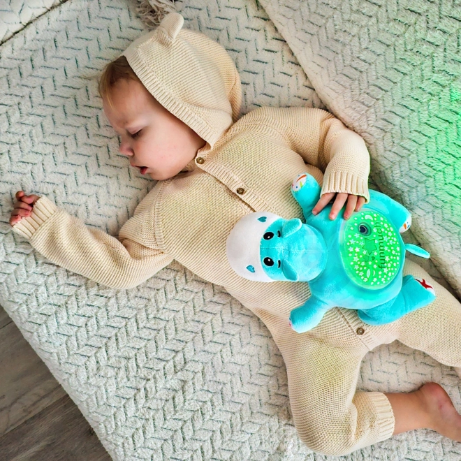 Hipopotam distractor și proiectoare 2 în 1 WOOPIE BABY