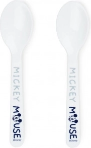 Set lingurițe pentru copii Mickey cu husa de călătorie