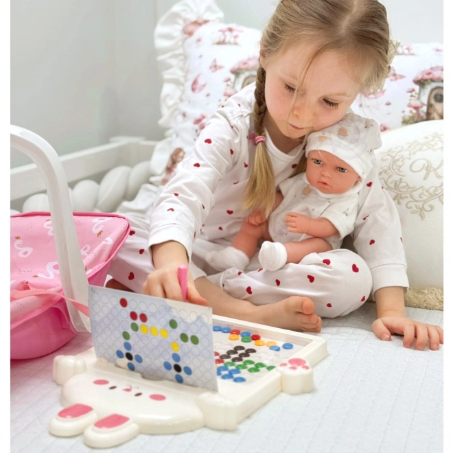 Tablă magnetică educativă WOOPIE Montessori MagPad Iepuraș