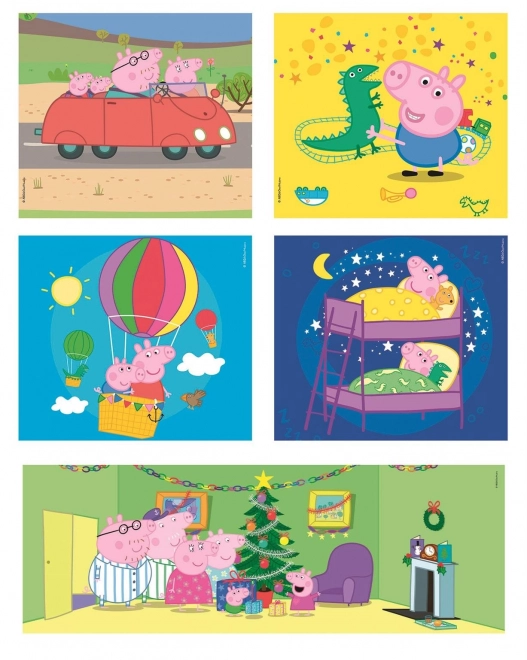 Puzzle Purcelușa Peppa 10v1 de la Clementoni