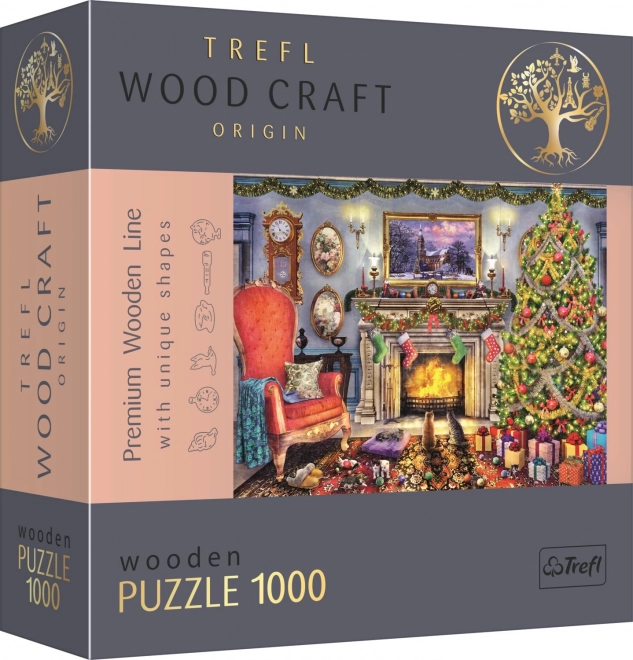 Puzzle TREFL Wood Craft Origin U șemineului 1000 piese