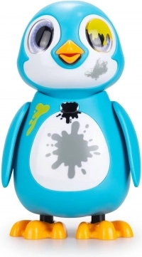 pinguin salvator interactiv albastru – animăluț cu lumini, sunete și emoții