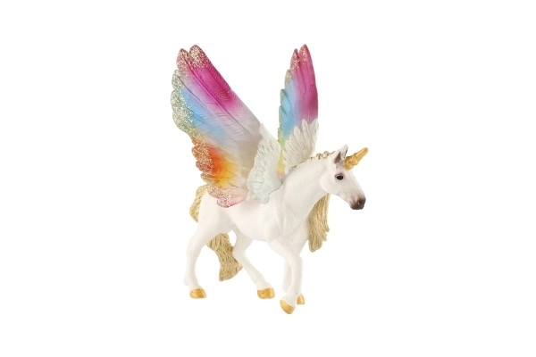 Unicorn cu aripi curcubeu