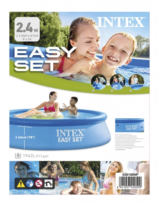 Piscina gonflabilă Intex Easy Set 244x61 cm