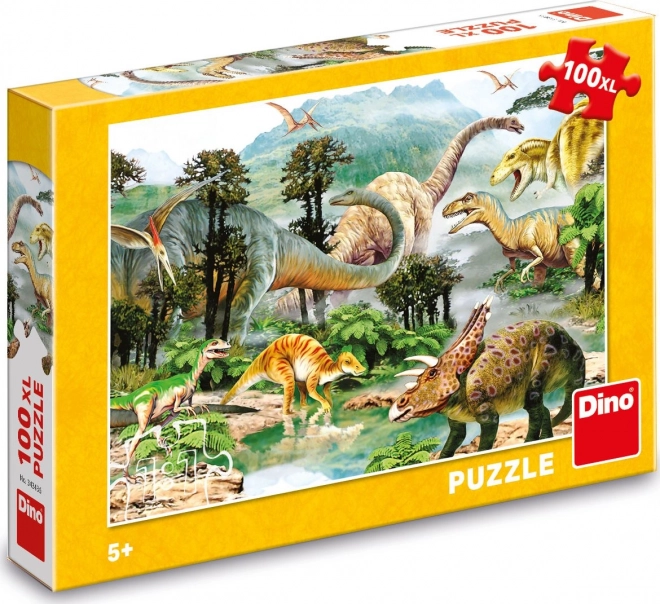 Puzzle dinozauri 100 piese