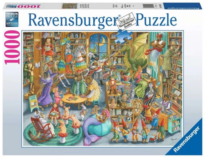 Puzzle Ravensburger miezul nopții în bibliotecă 1000 piese