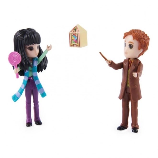 Figurine Harry Potter George și Cho cu accesorii