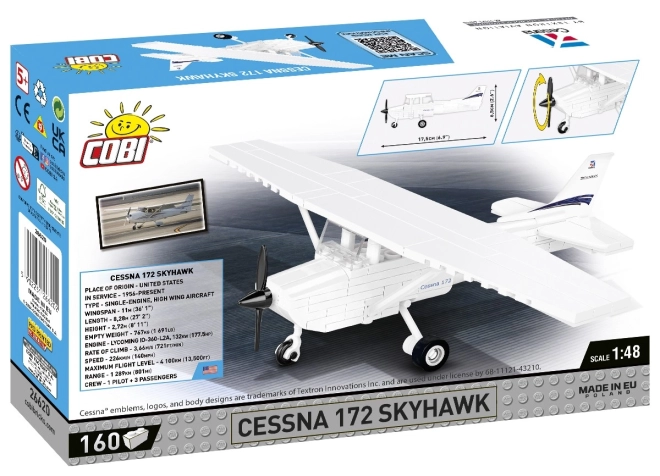 Cobi klocki avion cessna 172 skyhawk