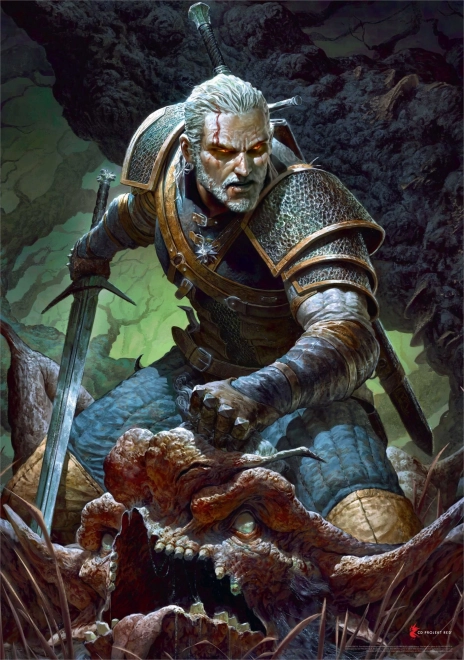 Puzzle Witcher - Lumea Întunecată 1000 piese