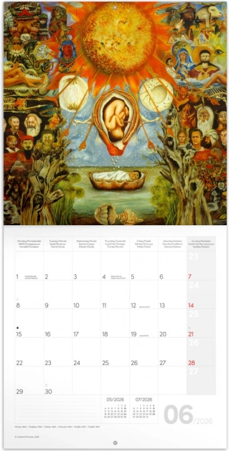Calendar tip notițe Frida Kahlo 2026