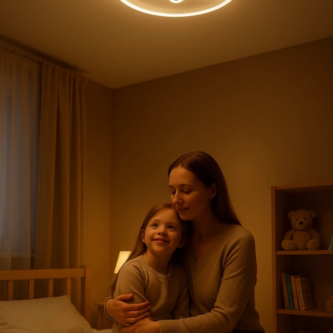 Lampă LED de tavan pentru camera copiilor cu telecomandă