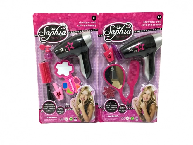 Set de cosmetice pentru copii cu uscător de păr