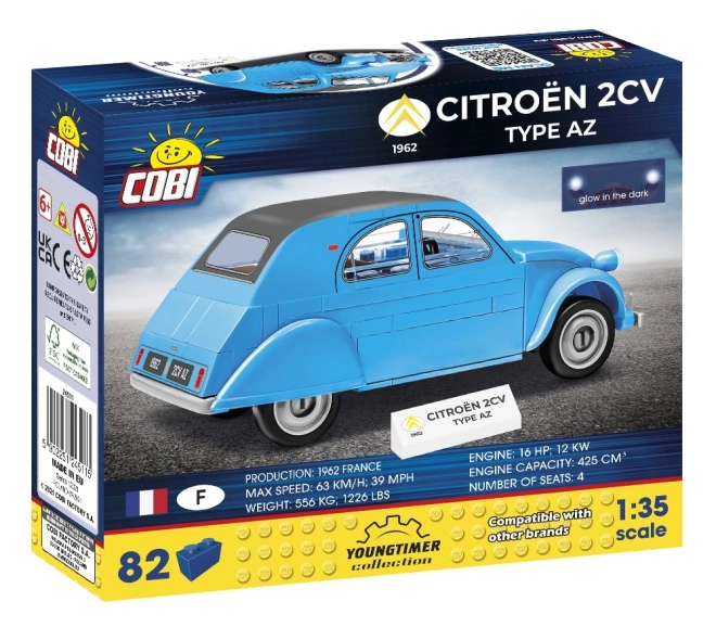 Model de construcție Citroen 2CV AZ 1962