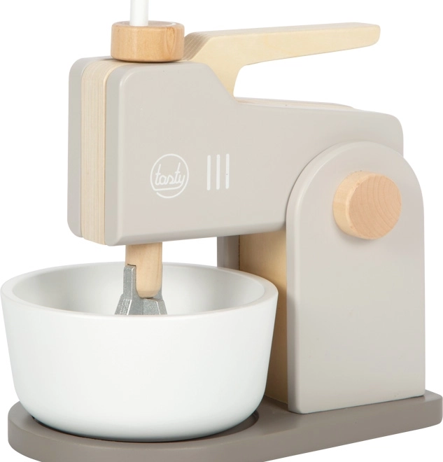 Robot de bucătărie din lemn Small Foot 2 în 1 Tasty gri