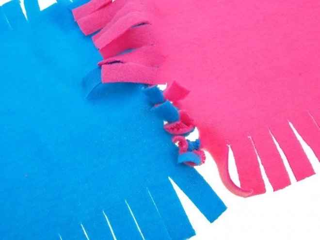 Set creativ patchwork cu pătură polară DIY