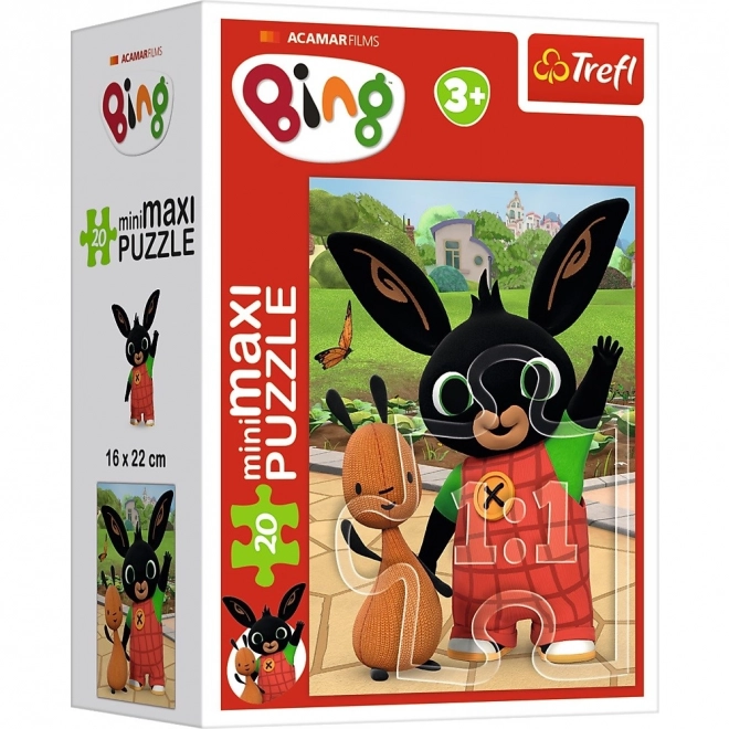 Puzzle miniMaxi 20 piese cu prietenii lui Bing