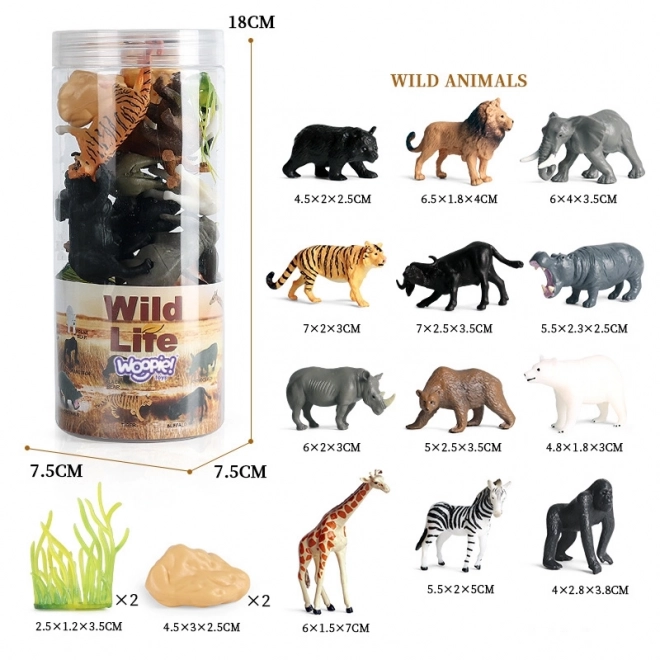 Set figurine animale sălbatice