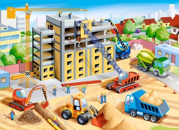 Puzzle cu șantier de construcții