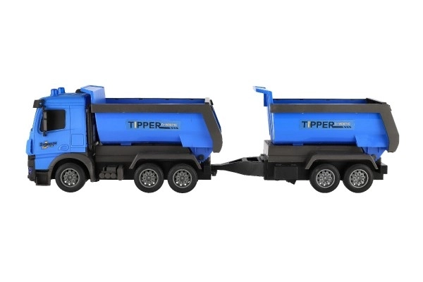 Camion cu remorcă din plastic 50 cm cu inerție