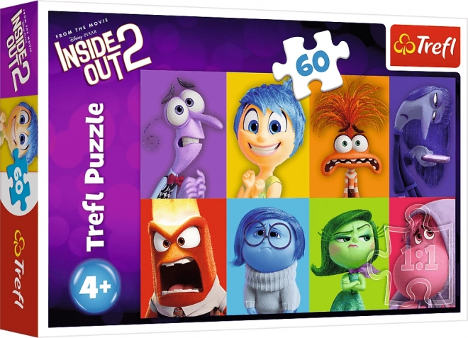 Puzzle Inside Out: Cunoaște-ți emoțiile 60 piese