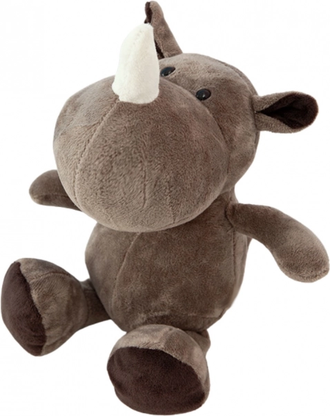 Rinocer de pluș maro 25cm