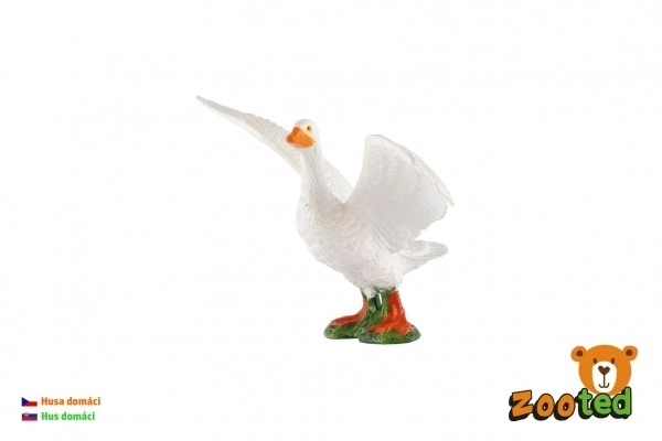 Figurină Gâscă Domestica din Plastic 10cm