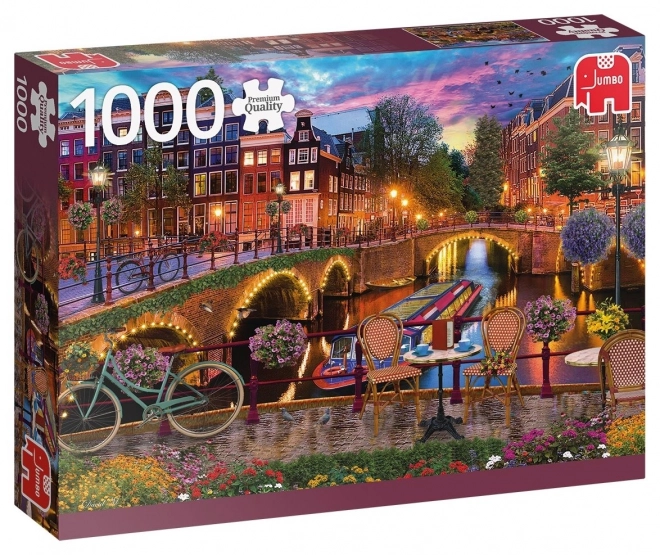 Puzzle canalele din Amsterdam 1000 piese