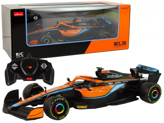 Mașină de curse telecomandată McLaren F1 1:18 portocaliu