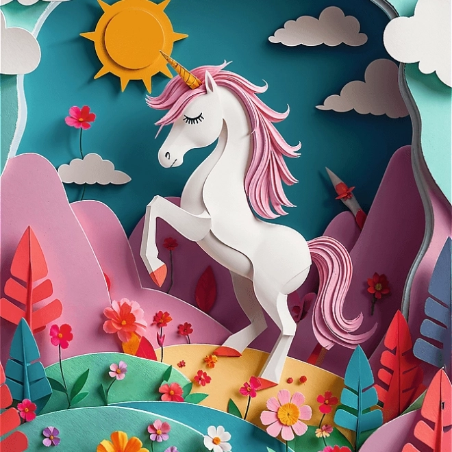 Trefl Puzzle Arta din Hârtie: Unicorn 160 piese